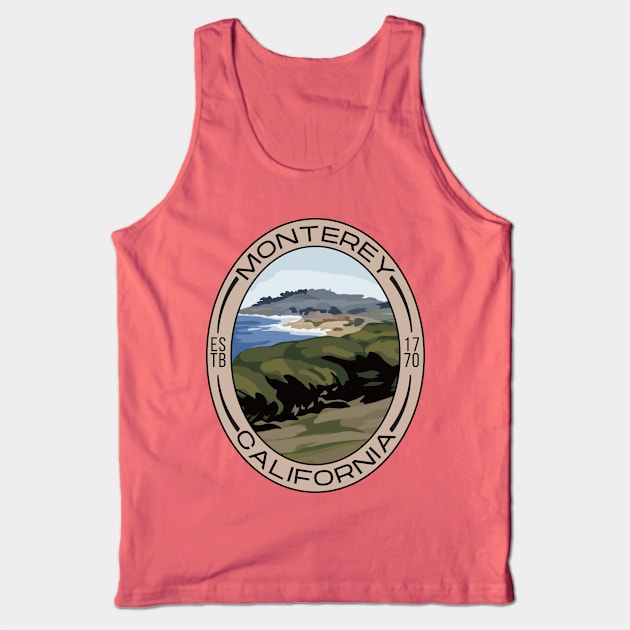 Monterey California Tank Top by Slightly Unhinged